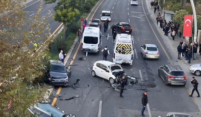 Ankara’da 8 araç birbirine girdi