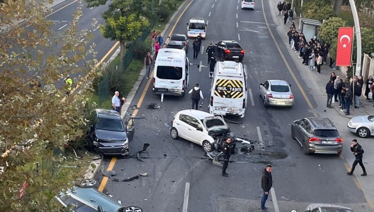 Ankara’da 8 araç birbirine girdi