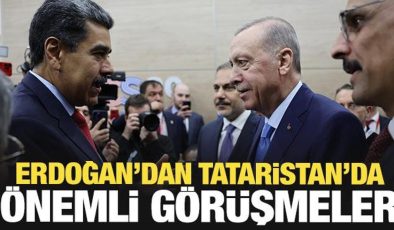 Cumhurbaşkanı Erdoğan Tataristan’da! Tarihi görüşmeler