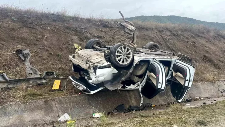 Tokat’ta Milyonluk Audi Takla Attı