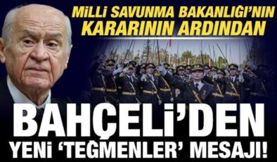 Bahçeli’den teğmenlerle ilgili son dakika açıklama!