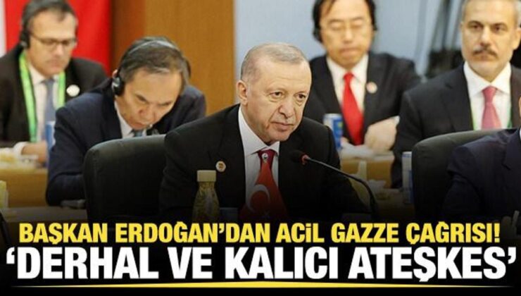 Başkan Erdoğan’dan G20’de Gazze çağrısı!