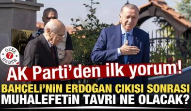 Devlet Bahçeli’nin Erdoğan çıkışı sonrası muhalefetin tavrı ne olacak? İşte ilk yorumlar