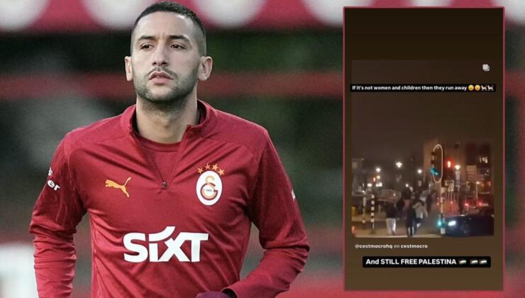 Hakim Ziyech'ten Hollanda'da yaşanan olaylara ilişkin paylaşım: Kaçıyorlar!