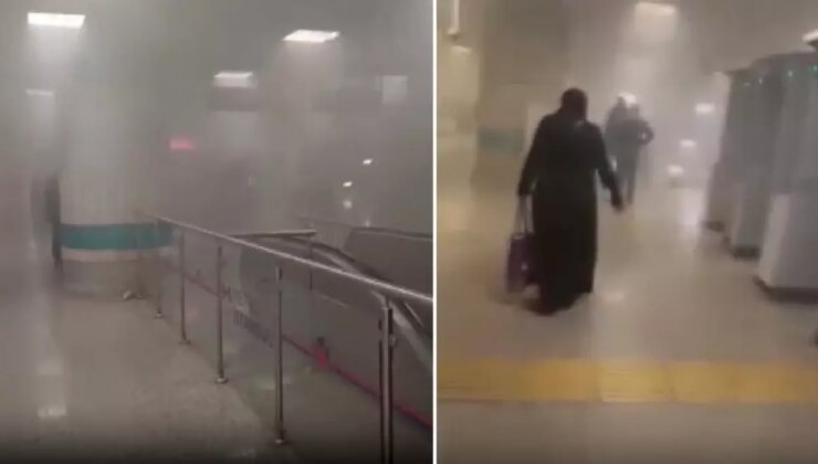 İstanbul Yenikapı metro istasyonunda yangın paniği