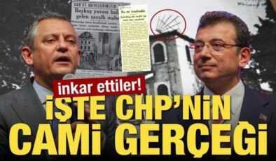 Özel ve İmamoğlu inkar etti! İşte CHP’nin cami gerçeği