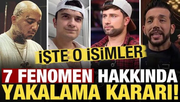 Son dakika: Yasa dışı bahis soruşturmasında 7 fenomen hakkında yakalama kararı!