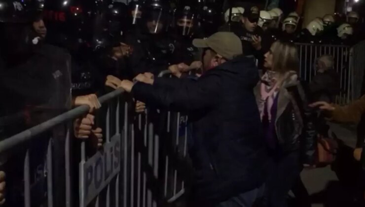 Tunceli’de kayyum gerginliği! Polis barikatını aşmak istediler