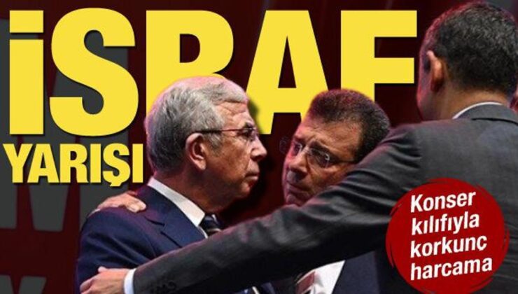 Yavaş ve İmamoğlu arasında konser israfı yarışı: ABB 69 milyon, İBB 605 milyon!