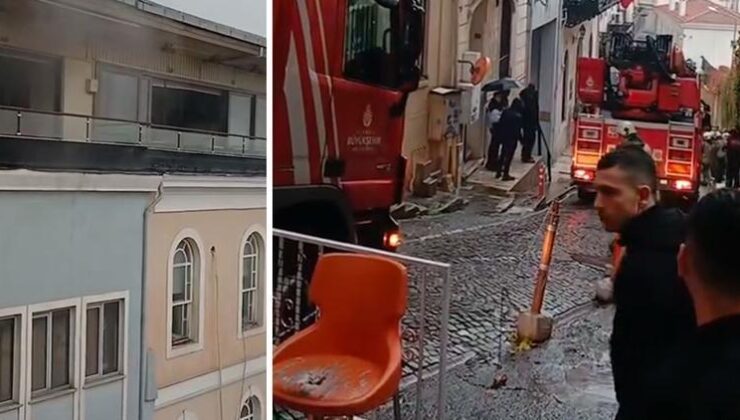 Beyoğlu’ndaki Masonlar Büyük Locası Derneği’nde yangın