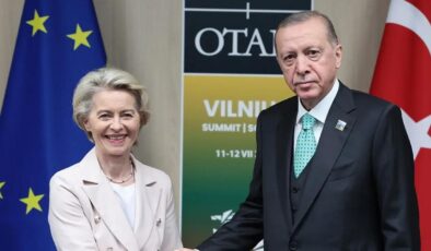 Cumhurbaşkanı Erdoğan, Avrupa Komisyonu Başkanı Ursula von der Leyen ile görüştü