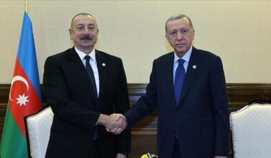 Cumhurbaşkanı Erdoğan, İlham Aliyev ile görüştü