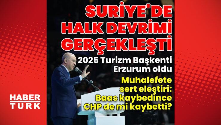 Cumhurbaşkanı Erdoğan: Suriye'de bir halk devrimi gerçekleşti – SON DAKİKA HABERLERİ | Son dakika haberleri