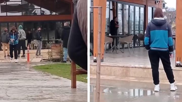 Fatih’te korku dolu anlar: Eski sevgilisine falçatayla saldırıp kendi boğazını kesti: 3 yaralı