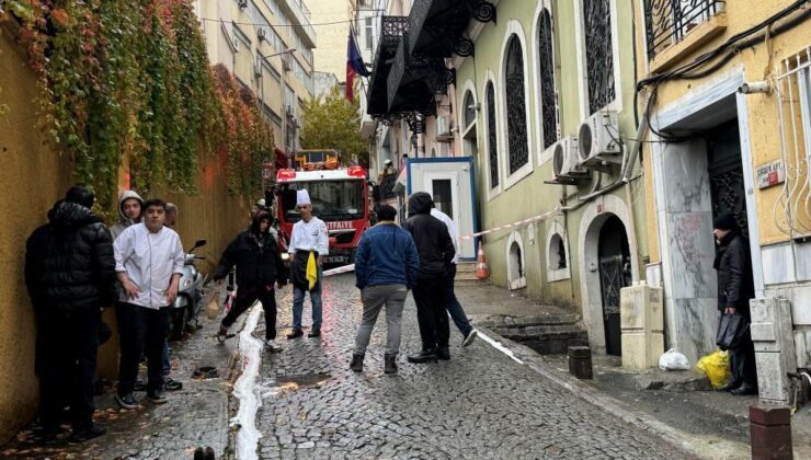 Taksim’de Masonlar Büyük Locası Derneği’nde yangın